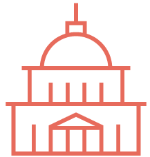 Capital building icon